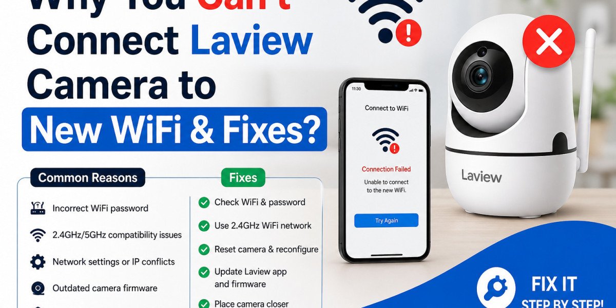 Why You Can’t Connect Laview Camera to New WiFi & Fixes?