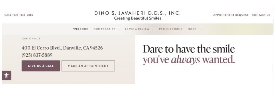 Dino S Javaheri DDS Danville Dentist