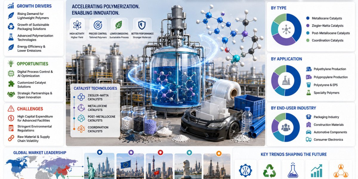 Polymerization Catalysts Market to Reach USD 6,783 Million by 2034 Amid Rising Demand for Advanced Polymer Production