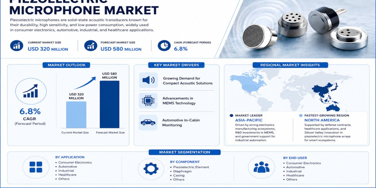 Global Piezoelectric Microphone Market Growing at 6.8% CAGR Through 2034