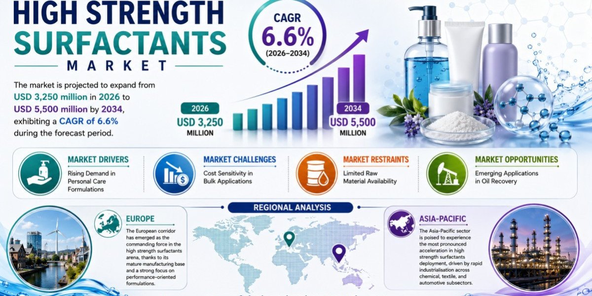 High Strength Surfactants Market Set to Hit USD 5.5 Billion by 2034 at 6.6% CAGR