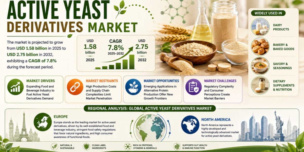 Active Yeast Derivatives Market Set to Hit USD 2.75 Billion by 2032 at 7.8% CAGR