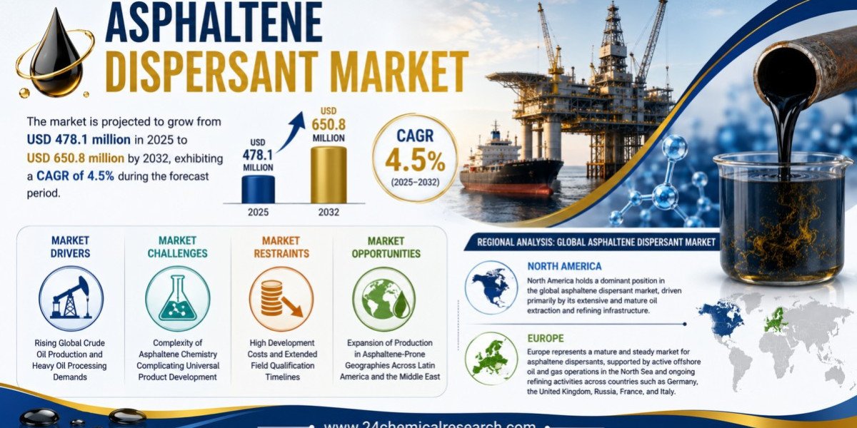 Global Asphaltene Dispersant Market Set to Hit USD 650.8 Million by 2032 at 4.5% CAGR