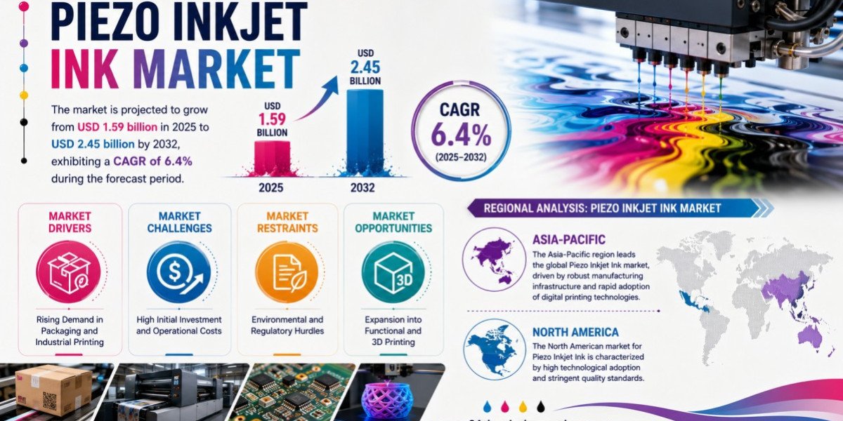 What Is Driving the Piezo Inkjet Ink Market Toward USD 2.45 Billion by 2032 at 6.4% CAGR?