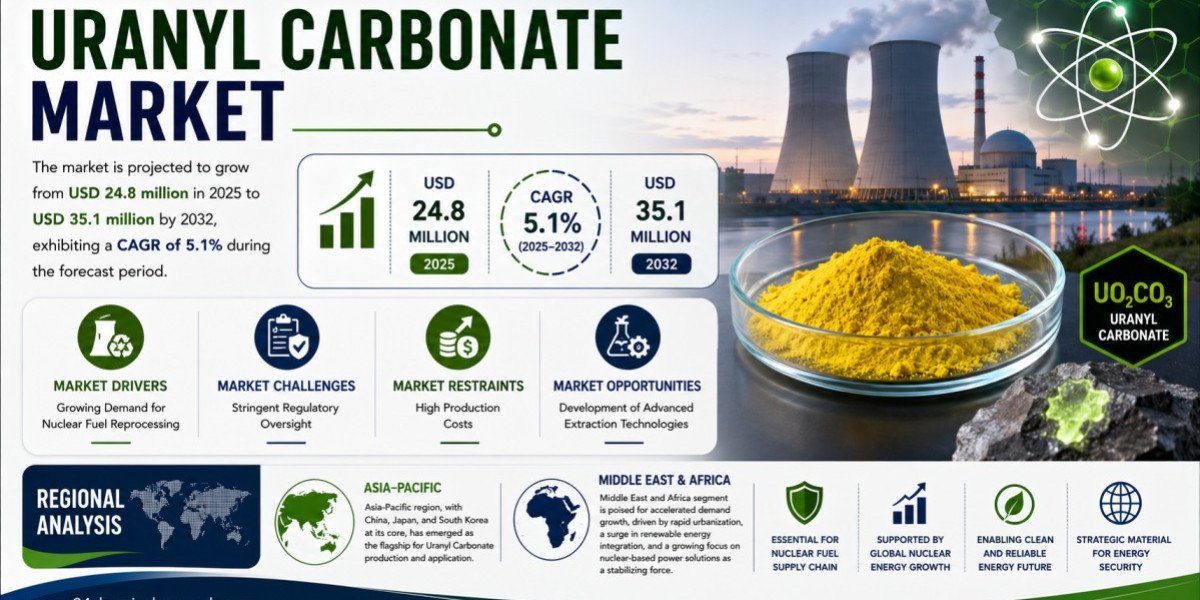Uranyl Carbonate Market Set to Hit USD 35.1 Million by 2032 at 5.1% CAGR
