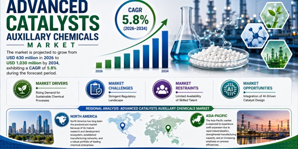 Advanced Catalysts and Auxiliary Chemicals Market Set to Hit USD 1030 Million by 2034 at 5.8% CAGR