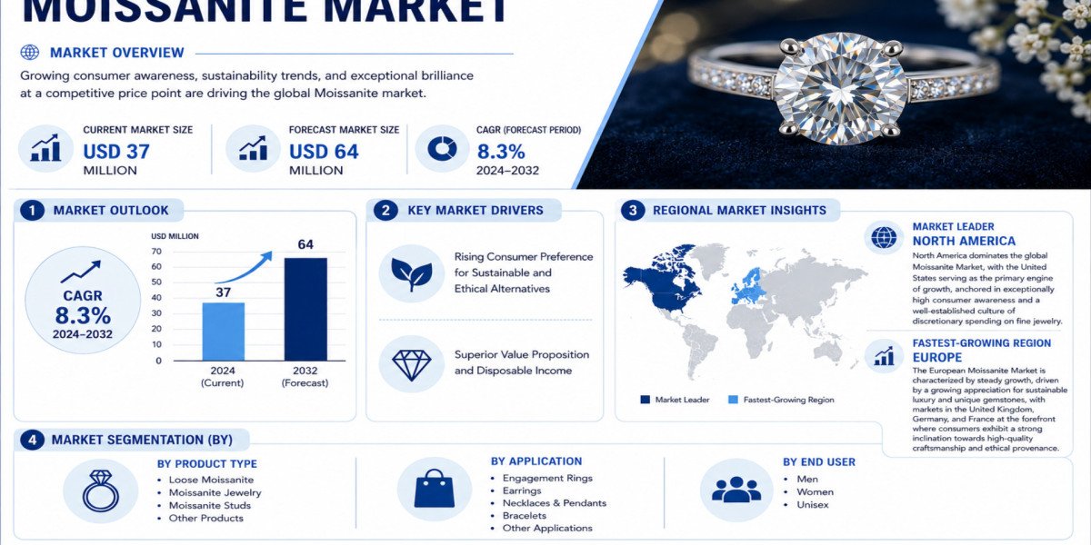 Global Moissanite Market Growing at 8.3% CAGR Through 2032
