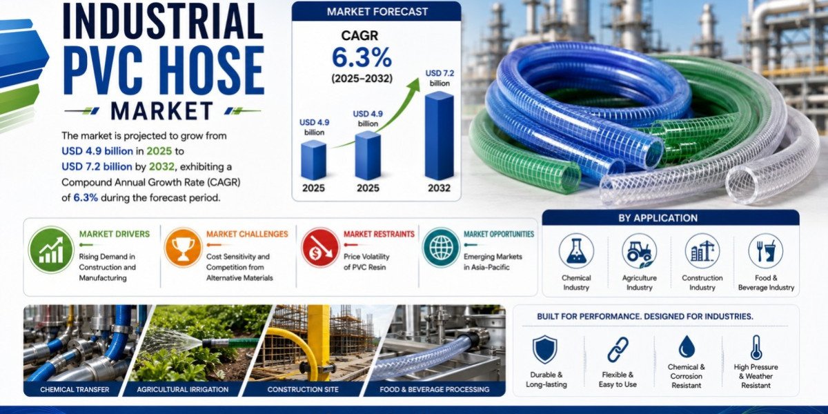 Industrial PVC Hose Market Set to Hit USD 7.2 Billion by 2032 at 6.3% CAGR
