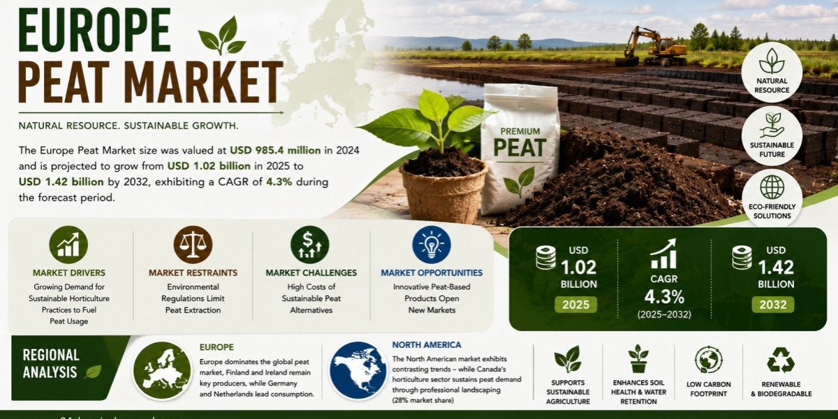 What Is Driving the Europe Peat Market Toward USD 1.42 Billion by 2032 at a 4.3% CAGR?