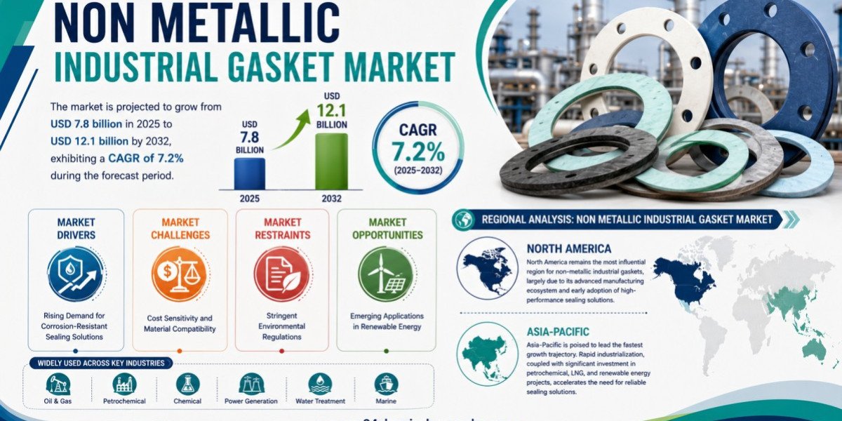 Non-metallic Gasket Market Set to Hit USD 12.1 Billion by 2032 at 7.2% CAGR