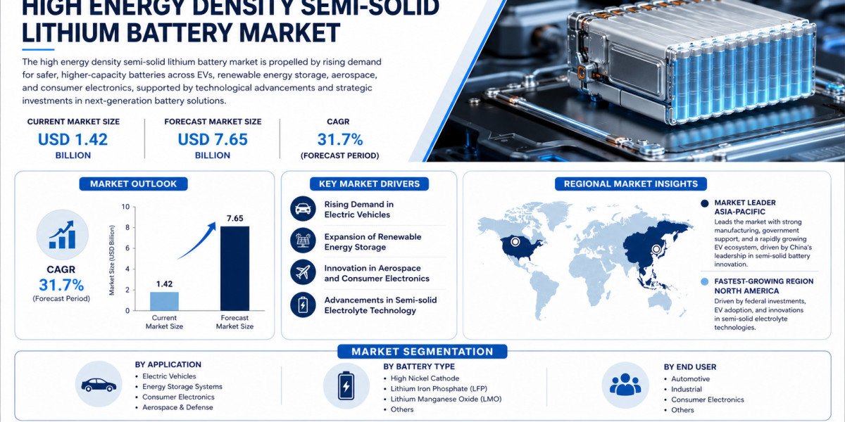 Global High Energy Density Semi-solid Lithium Battery Market Growing at 31.7% CAGR Through 2034