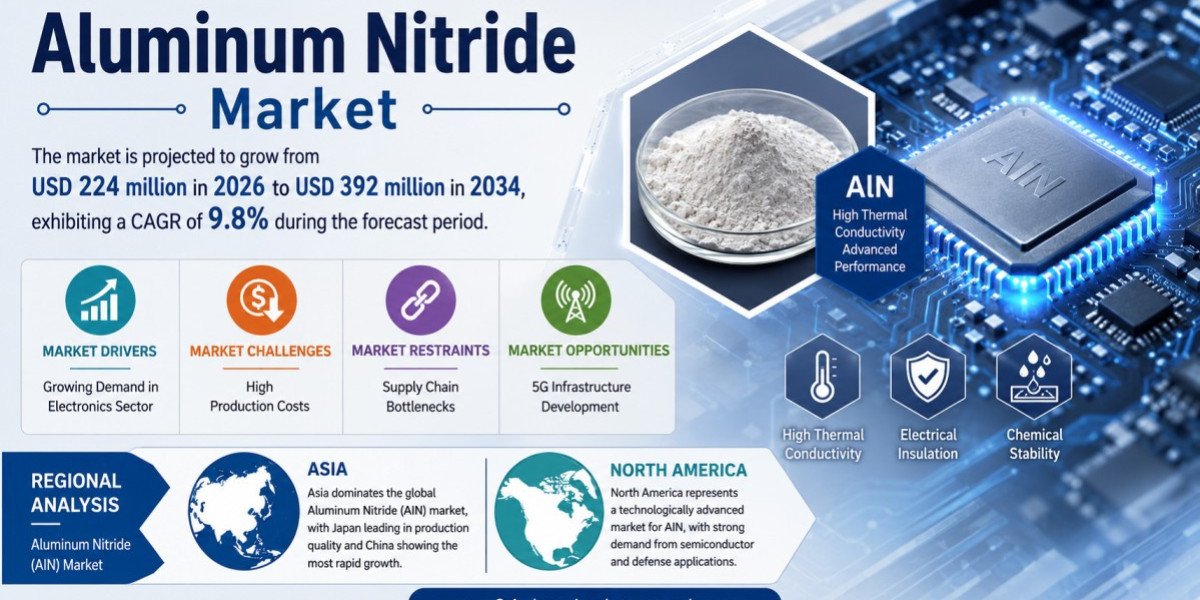 Aluminum Nitride Market Set to Hit USD 392 Million by 2034 at 9.8% CAGR