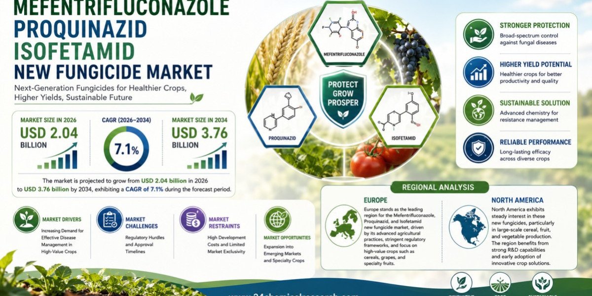 Mefentrifluconazole Proquinazid Isofetamid Market to Reach USD 3.76 Billion by 2034 | 7.1% CAGR