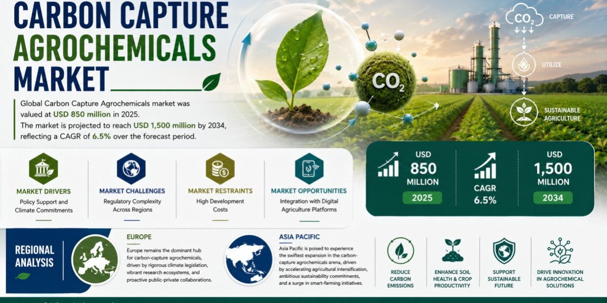 Carbon Capture Agrochemicals Market Set to Hit USD 1,500 Million by 2034 at 6.5% CAGR