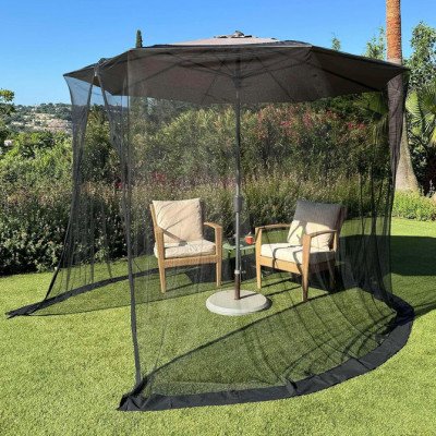 Premium 9.2 FT XL Black Umbrella Mosquito Net for Patio & Garden Profile Picture