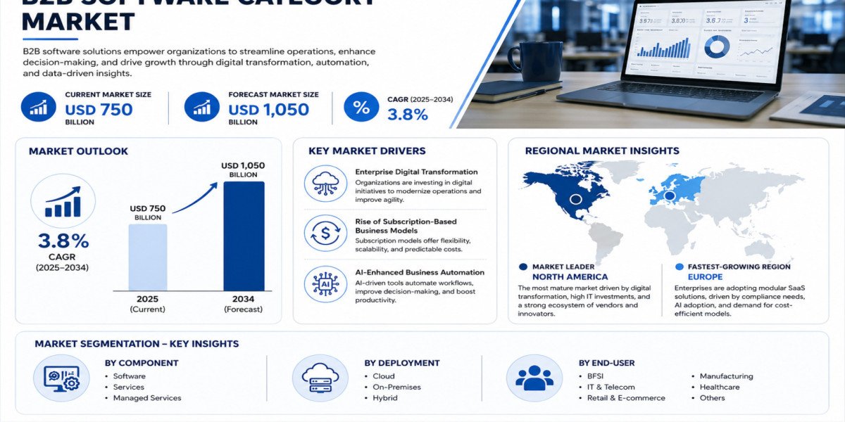 Global B2B Software Category Market Growing at 3.8% CAGR Through 2034
