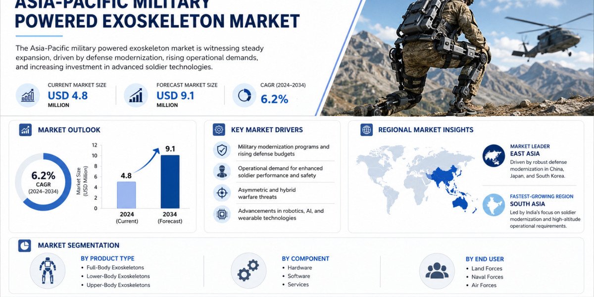 Asia-Pacific Military Powered Exoskeleton Market Growing at 6.2% CAGR Through 2034