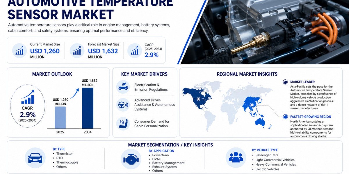 Global Automotive Temperature Sensor Market Growing at 2.9% CAGR Through 2034