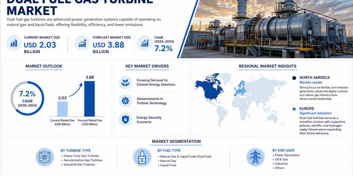 Global Dual Fuel Gas Turbine Market Growing at 7.2% CAGR Through 2034