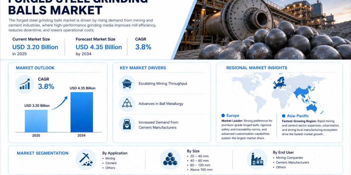 Global Forged Steel Grinding Balls Market Growing at 3.8% CAGR Through 2034