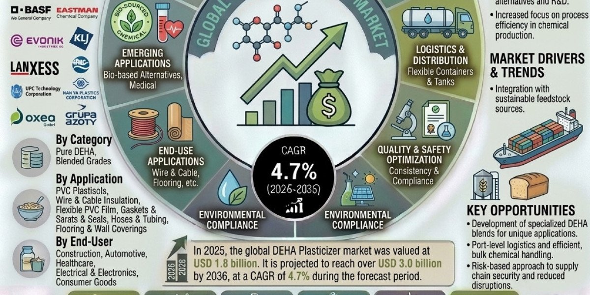 DEHA Plasticizer Sector Forecast to Reach $3.0B by 2036