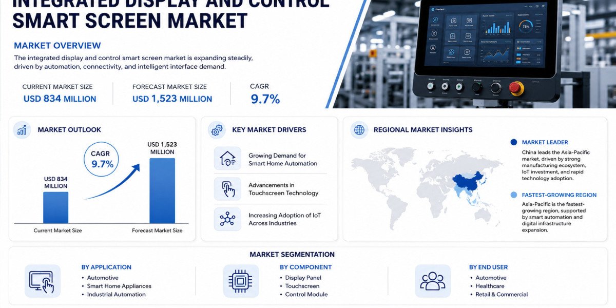 Global Integrated Display and Control Smart Screen Market Growing at 9.7% CAGR Through 2034