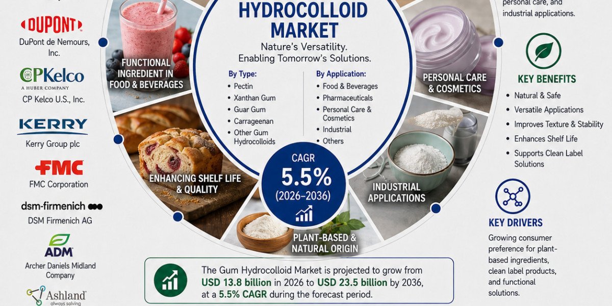 Gum Hydrocolloid Market Outlook: USD 23.5 Billion Expected by 2036