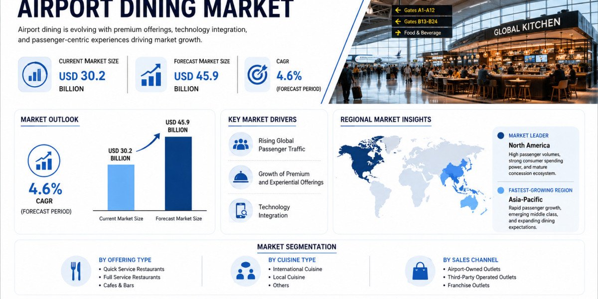Global Airport Dining Market Growing at 4.6% CAGR Through 2034