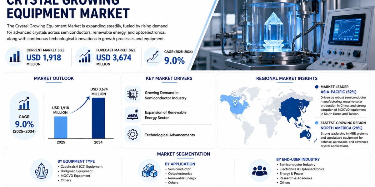 Global Crystal Growing Equipment Market Growing at 9.0% CAGR Through 2034