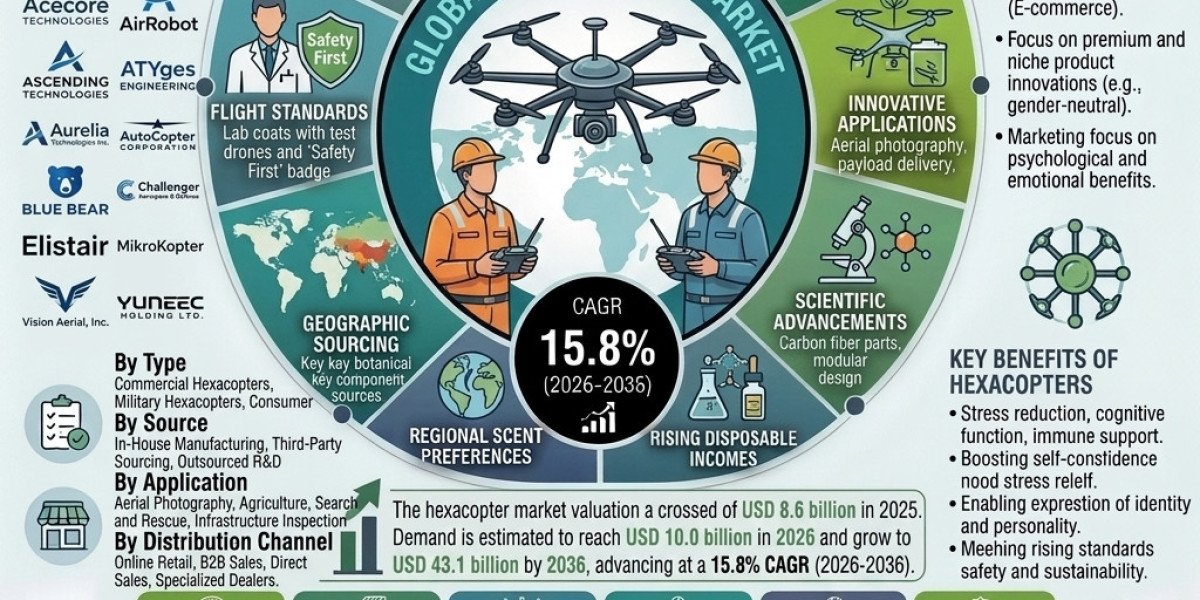Hexacopter Market Likely to Reach $43.2B by 2036