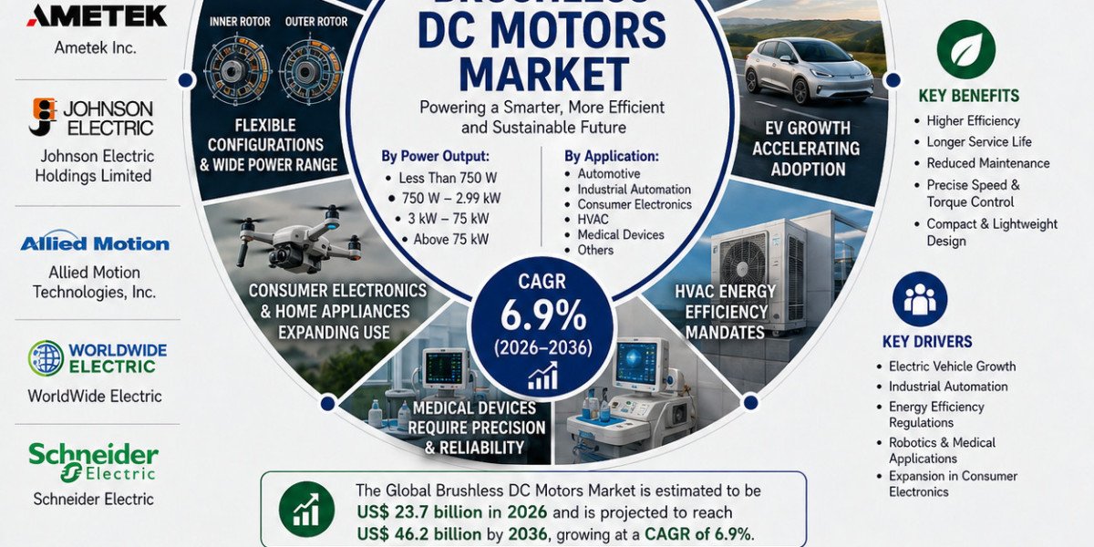 Global Brushless DC Motors Market to Double by 2036