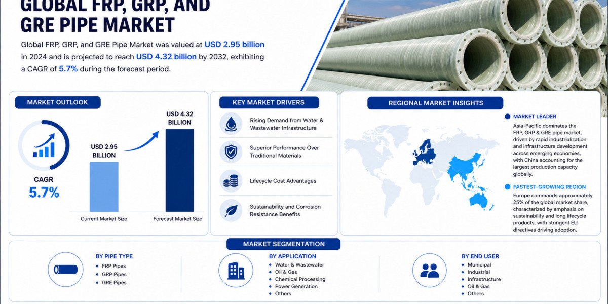 Global FRP & GRP & GRE Pipe Market Growing at 5.7% CAGR Through 2032