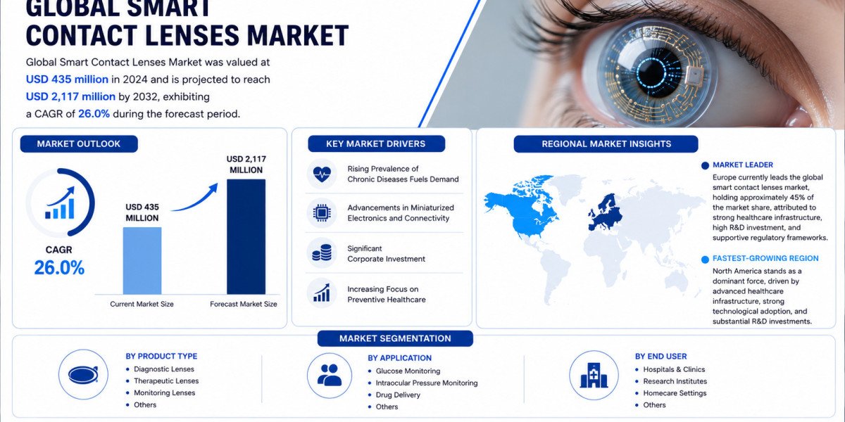 Global Smart Contact Lenses Market Growing at 26.0% CAGR Through 2032