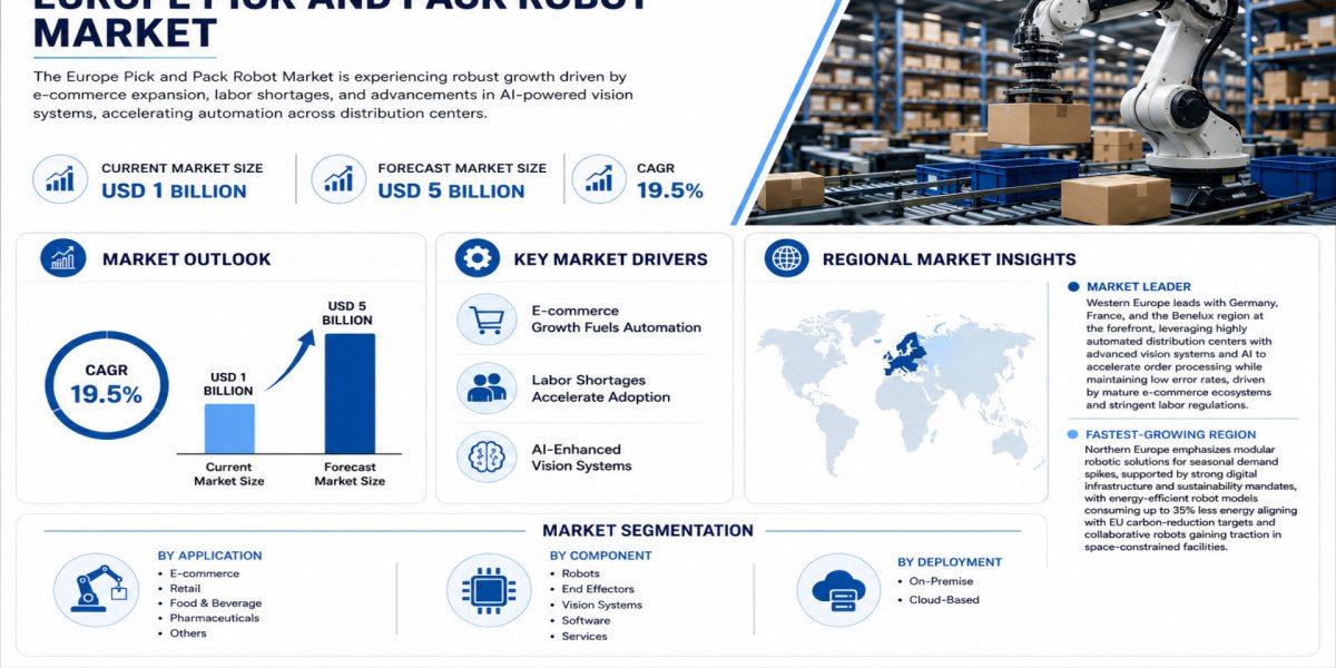 Europe Pick and Pack Robot Market Growing at 19.5% CAGR Through 2034