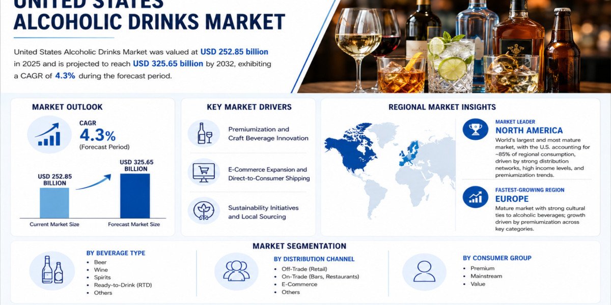 US Alcoholic Drinks Market Growing at 4.3% CAGR Through 2032