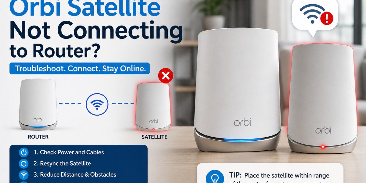 How to Fix Orbi Satellite Not Connecting to Router?
