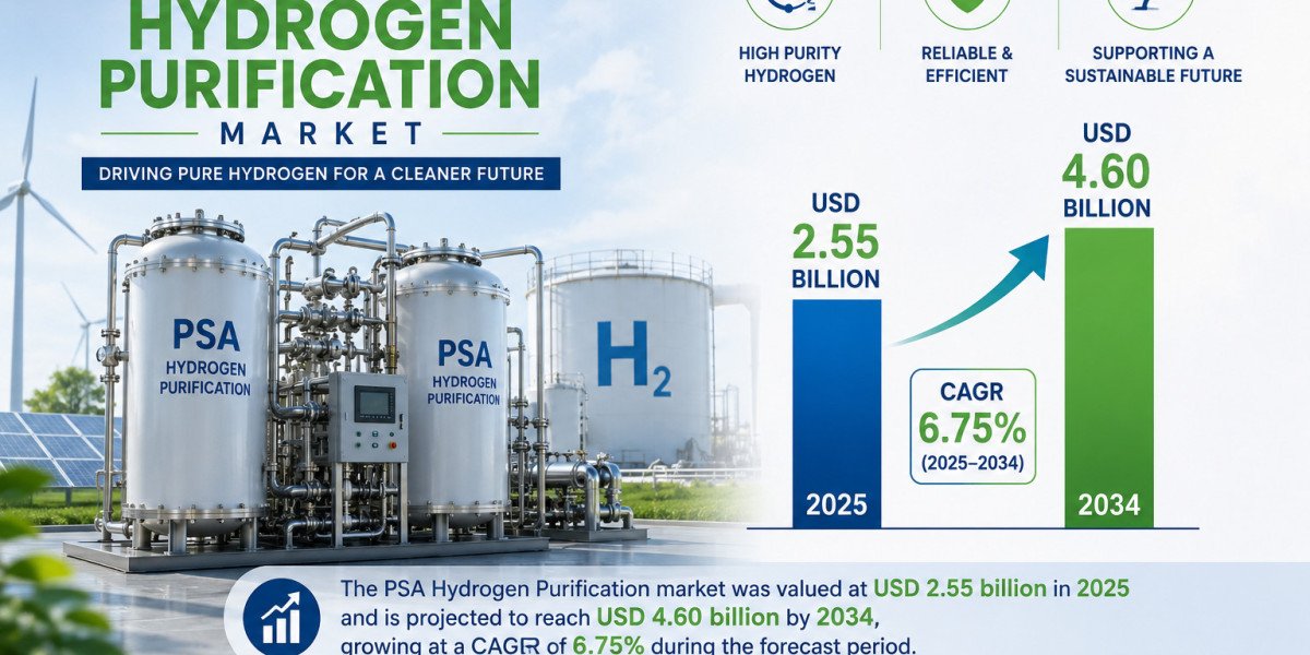 Global PSA Hydrogen Purification Market to Reach USD 4.60 Billion by 2034, Driven by Clean Energy Transition and AI-Enab