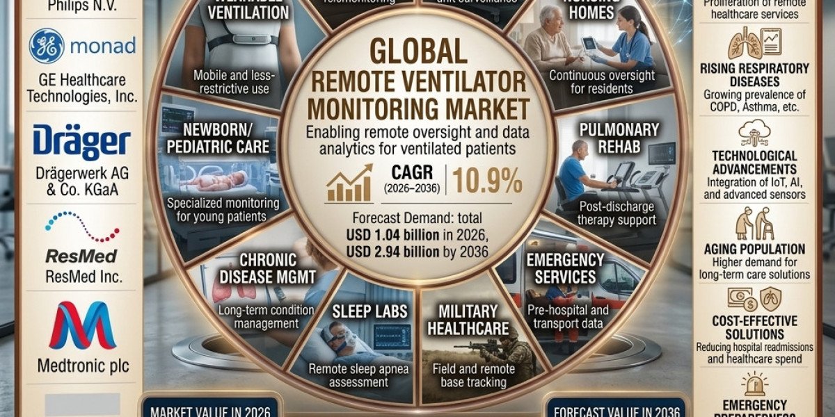 Remote Ventilator Monitoring Market Outlook: $2.94 Billion by 2036