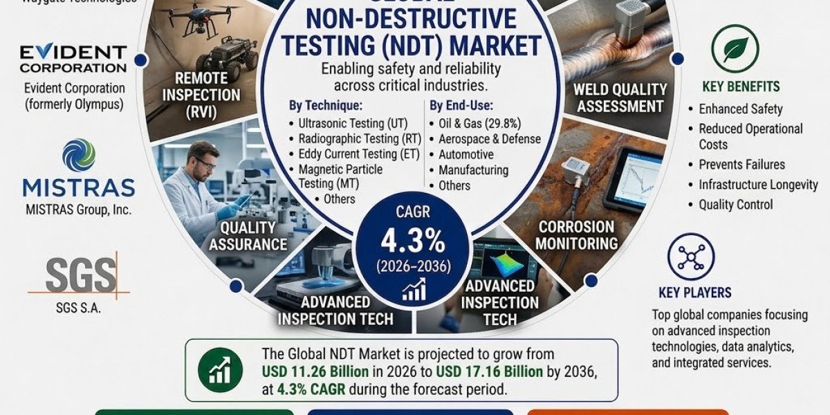 Global Non-Destructive Testing Market to Record USD 17.16 Billion Valuation by 2036