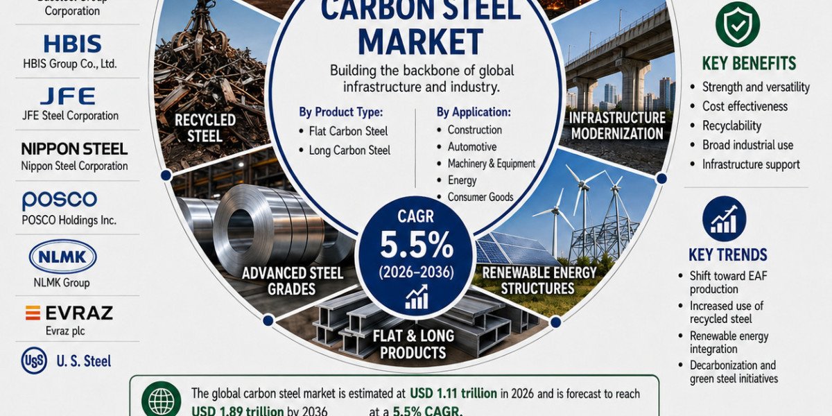 Carbon Steel Market Positioned to Reach USD 1.89 Trillion by 2036