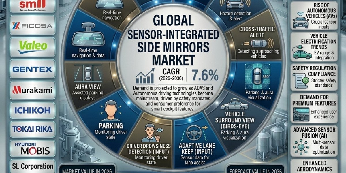 Sensor-Integrated Side Mirrors Market to Register USD 10.8 Billion by 2036