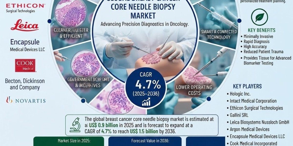 Breast Cancer Core Needle Biopsy Market Growth Set to Push Value to USD 1.5 Billion by 2036, China - CAGR 5.0%, India - 