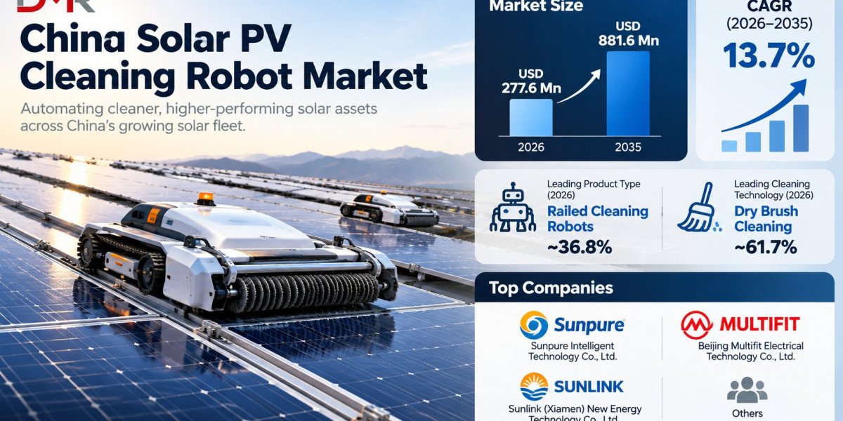 China Solar PV Cleaning Robot Market Set to Reach USD 881.6 Million by 2035