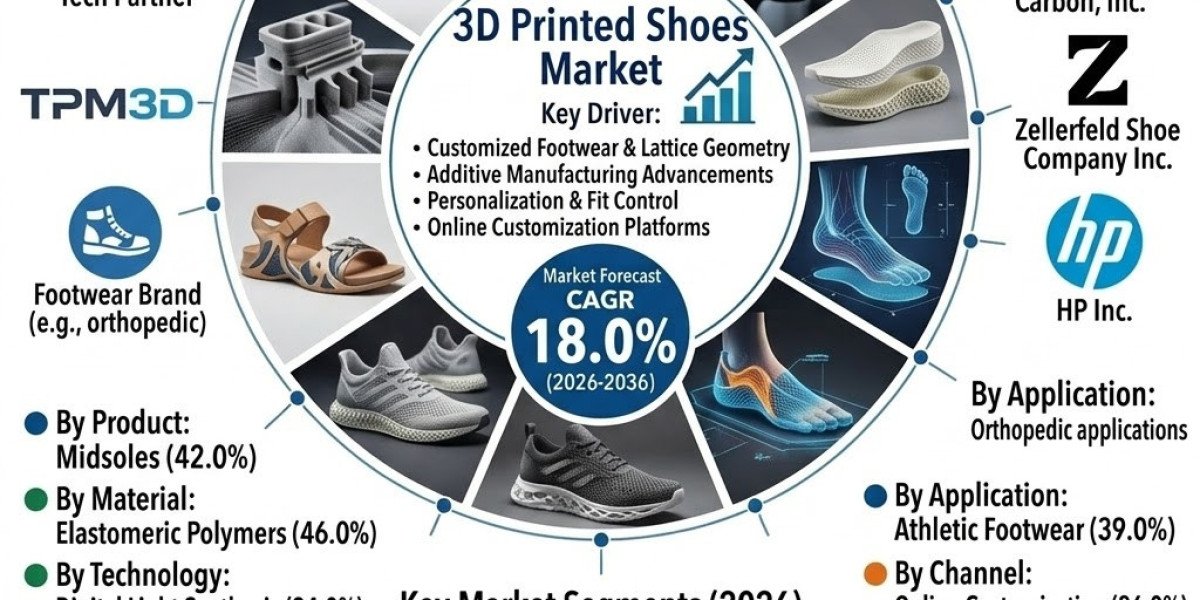 3D Printed Shoes Market Set for Growth as Custom Footwear Demand Rises