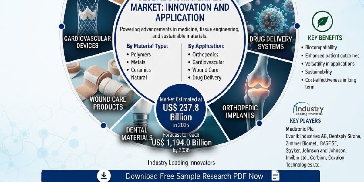 Biomaterials Market Forecast: USD 1,194 Billion by 2036, India - CAGR 17.4%, China - CAGR 16.9%, USA - CAGR 16.5%