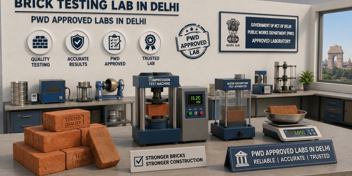 Brick Testing Lab in Delhi and PWD Approved Labs: Building Quality Through Reliable Testing